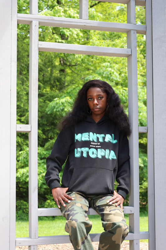 Mental Utopia - Black Hoodie